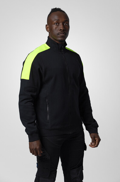 2129 Sweatshirt Full Zip White 4XL