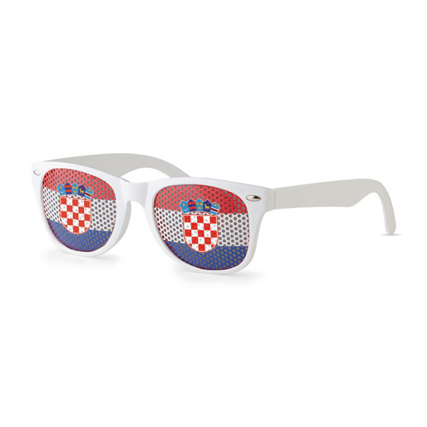 Zastava Fun sončna očala PC leče, dolžina 140 mm - Bela / modra