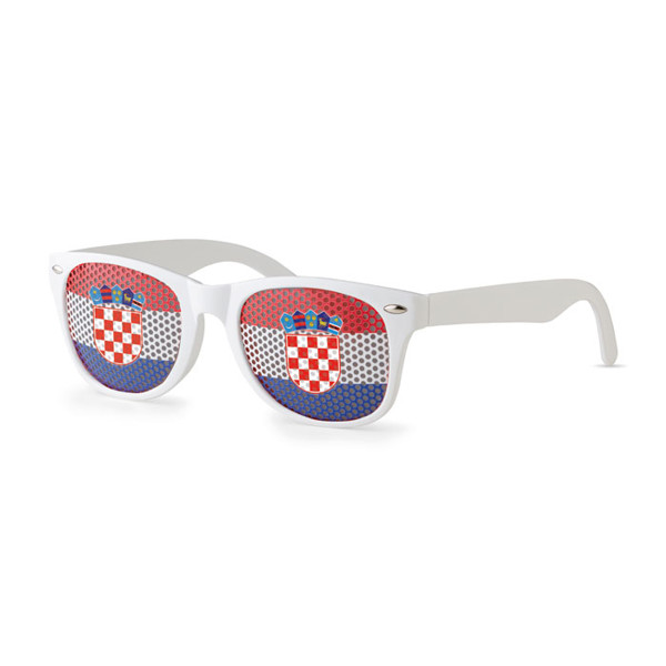 Sunglasses country Flag Fun - White / Blue