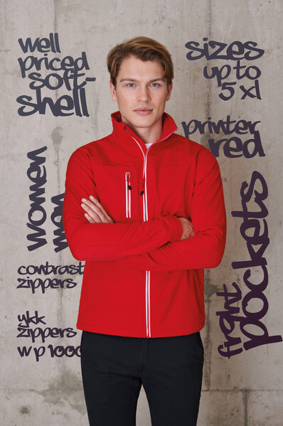 Printer Vert Softshell Jacket Metalgrey XL