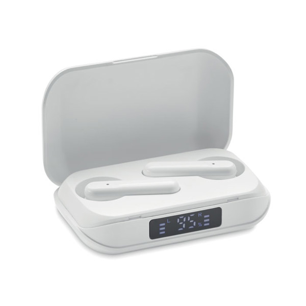 Ušesni čepki Quaver TWS, recikliran ABS, 25 mAh