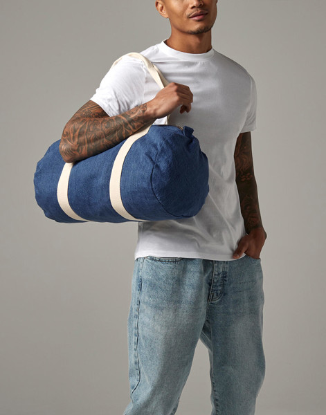 Denim Barrel Bag - Denim Blue / ONE SIZE