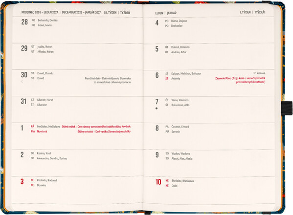 Notique Planbook Diář/Notes Harry Potter – Bradavický Expres 2027, 13 x 21 cm - Východní