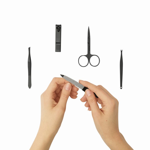 Manicure Set Pretty In Black - Grey