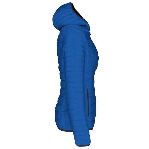 Ladies' Lightweight Hooded Padded Jacket - Light Royal Blue / L