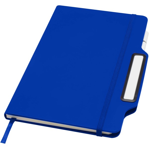Carnet à couverture rigide Nexus A5 avec stylo et crayon (encre noire) - Bleu royal