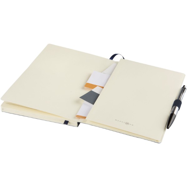Carnet A5 Revello à couverture souple - Bleu foncé