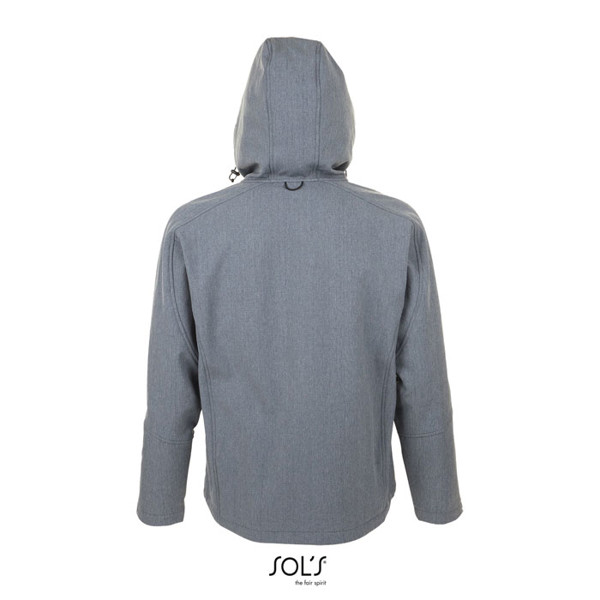 Replay men softshell jacket 340g, 8000 mm membrane - Grey Melange / M