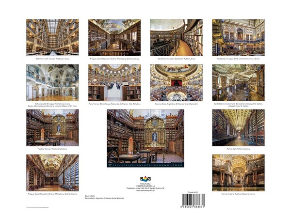 Nástenný Kalendár Bibliotheca 2027