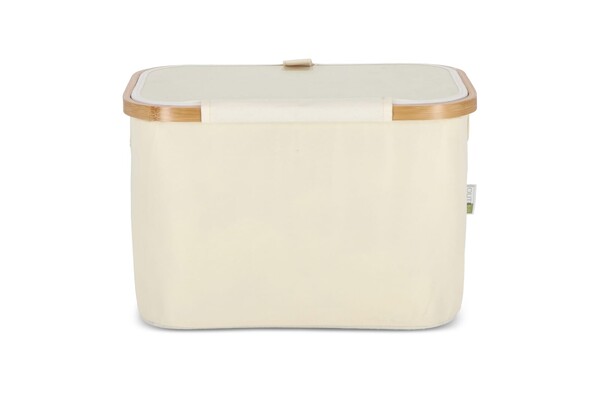InSideOut folding basket with lid Sogne 38 x 26 x 25cm rPET - Ecru