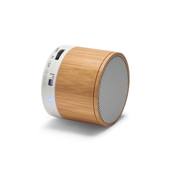 PS - GLASHOW. Bamboo portable speaker with microphone