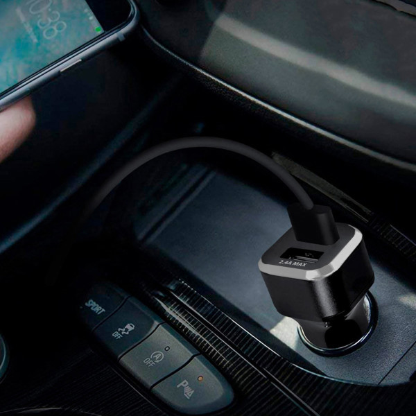 TABO - TURBO CAC 2USB CHARGE RAPIDE NOIR
