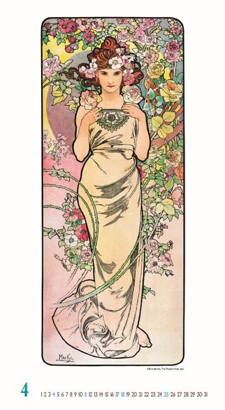 Nástenný Kalendár Alfons Mucha 2027