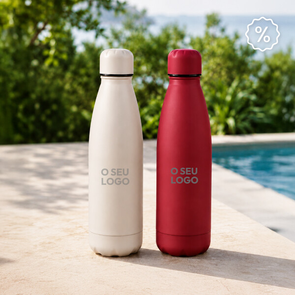 Garrafa de Aço Inoxidável com Parede Dupla 500mL