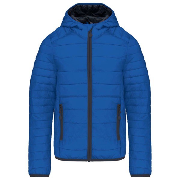 KIDS' LIGHTWEIGHT HOODED PADDED JACKET