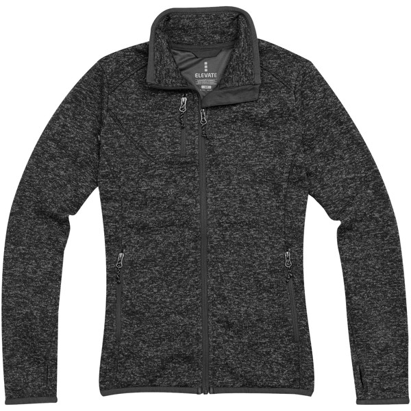 Tremblant women's knit jacket - Heather smoke / XS