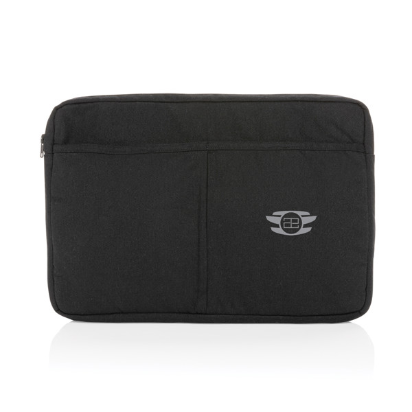Obal na 15,6" notebook Laluka z recykl. bavlny AWARE™ - Černá