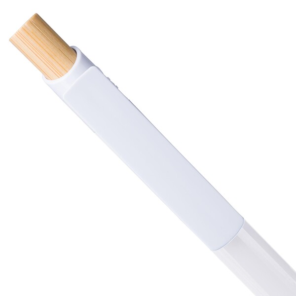 Guľôčkové pero z recyklovaného ABS Zian - Biela / Modrá