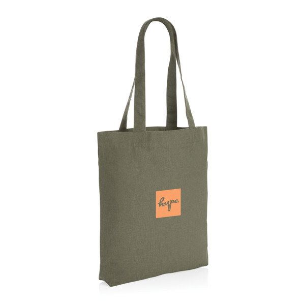 Nebarvená taška Impact z 285g recykl. canvas AWARE™ - Zelená