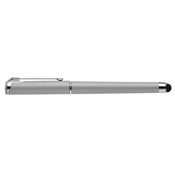 Islander Gel Softy Metallic w/Stylus - Silver / 4 Color inkjet