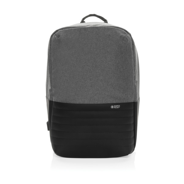 Swiss Peak backpack 15.6'', RFID, USB-C port - Grey