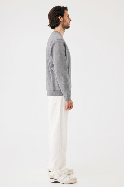 Mikina IQONIQ Torla z recyklované bavlny - Light Heather Anthracite / XS