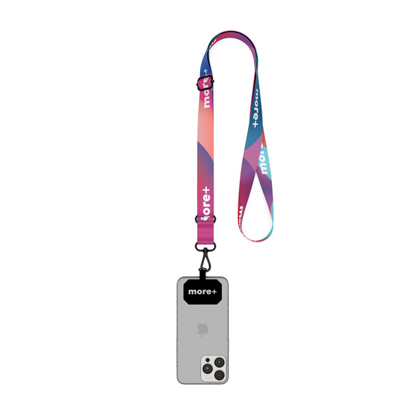 Sublimated adjustable crossbody phone holder - Full colour