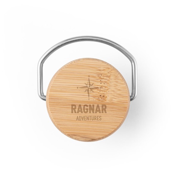 RAGNAR. Dvojstenná vákuovo izolovaná fľaša z nehrdzavejúcej ocele (36% recyklace) 570 ml - Bílá