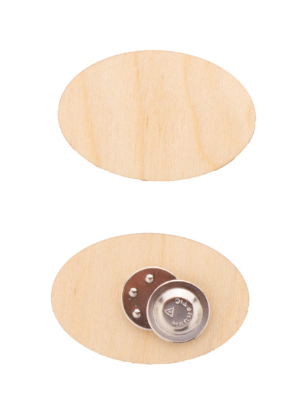 Custom Magnetic Badge WooBadge - Natural
