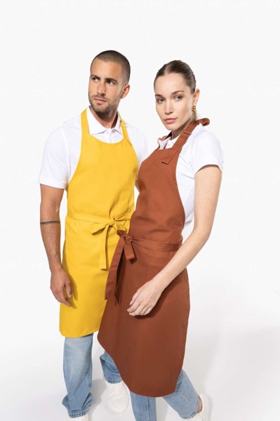 Cotton Apron Without Pocket - White