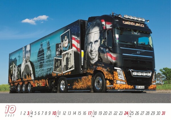 Nástenný Kalendár Trucks 2027