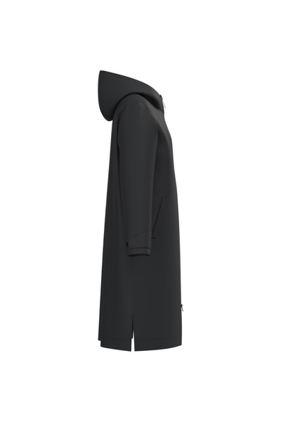 Unisex Sherpa-Lined Long Parka - Black / 2XL/3XL