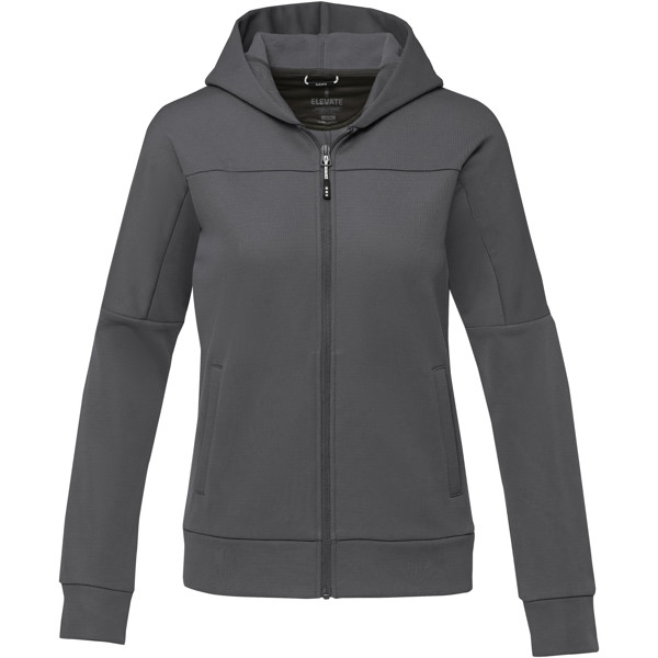 Veste Nubia en tricot performance à fermeture zippée intégrale pour femme - Gris storm / XS