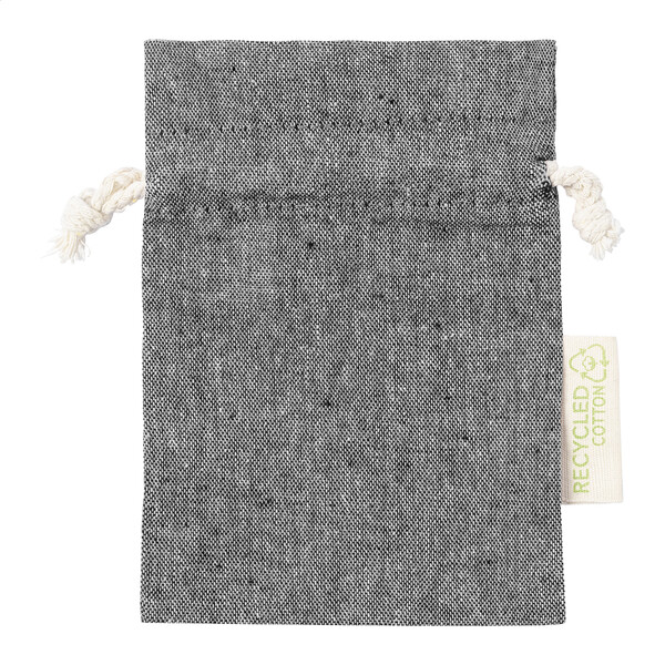 Cotton Gift Bag Restry S, Small - Black