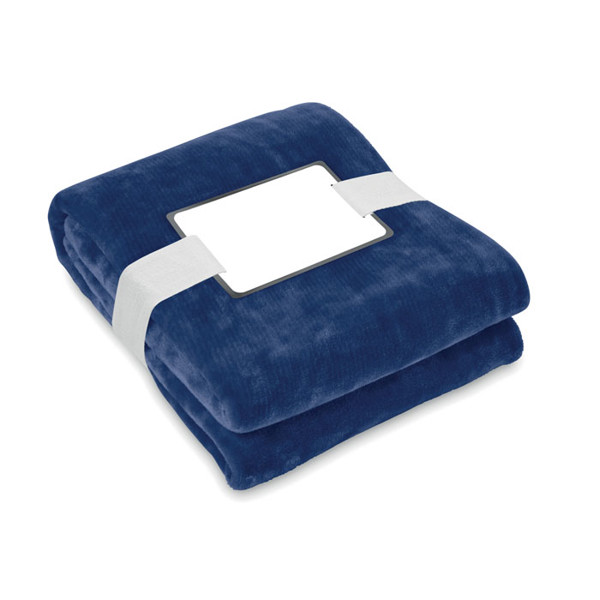 RPET fleece blanket 280 gr/m² Logan - Blue