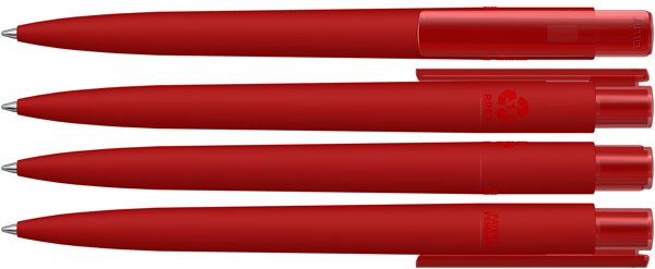 RECYCLED PET PEN PRO K transparent GUM - rouge