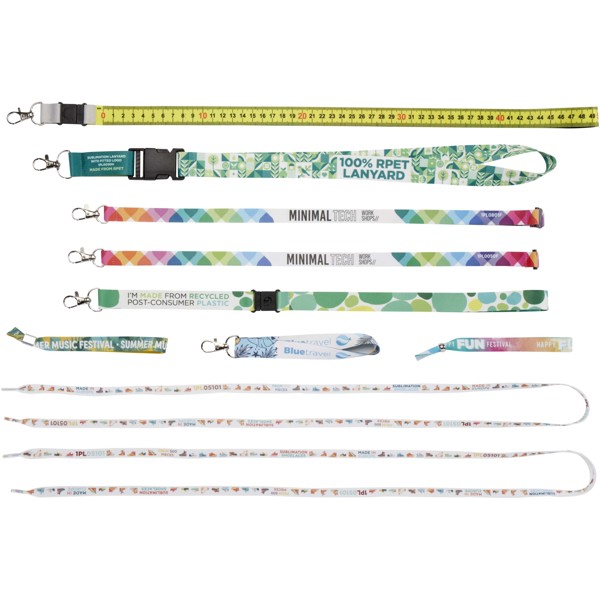 Boîte d'échantillons de lanyards avec impression par sublimation