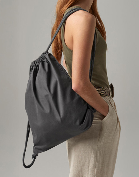 Premium Cotton Gymsac - White / ONE SIZE