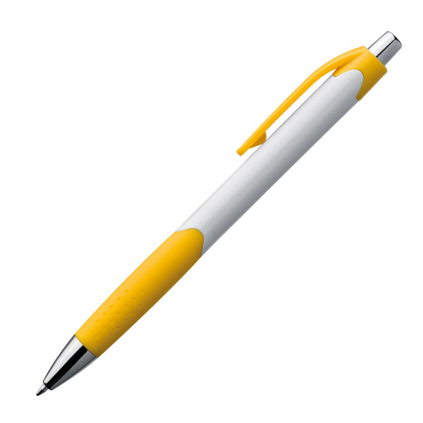 HARRIET Plastové guľôčkové pero - Yellow