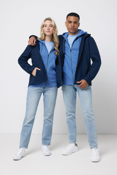 Iqoniq Makalu moška soft shell jakna 5000 mm, 300 g/m² - Mornarica / XL