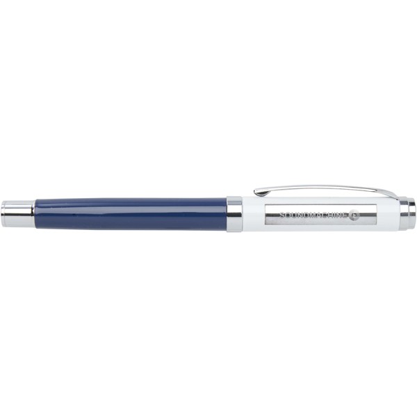 Ensemble carnet à couverture rigide A5 et stylo roller Legato Elegance - Bleu océan / Blanc