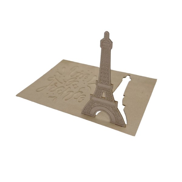2D-3D postcard