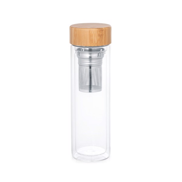 PS - MAKAROVA. Borosilicate glass bottle with infusers 490 mL