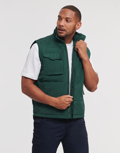 Heavy Duty Workwear Gilet - Black / 2XL