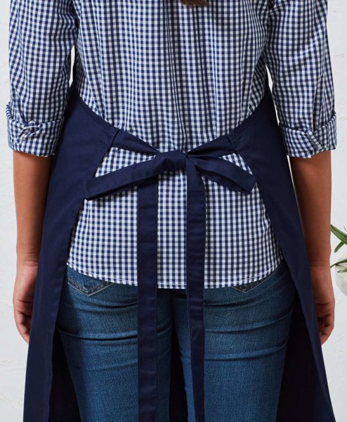 'Espresso' Bib Apron - Khaki / Brown