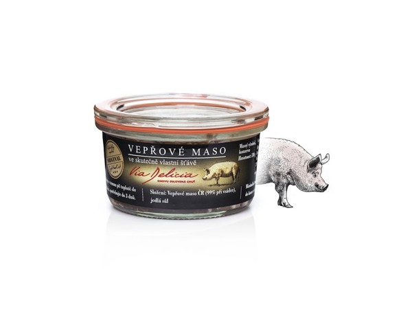 Bravčové mäso v skutočne vlastnej šťave 130g