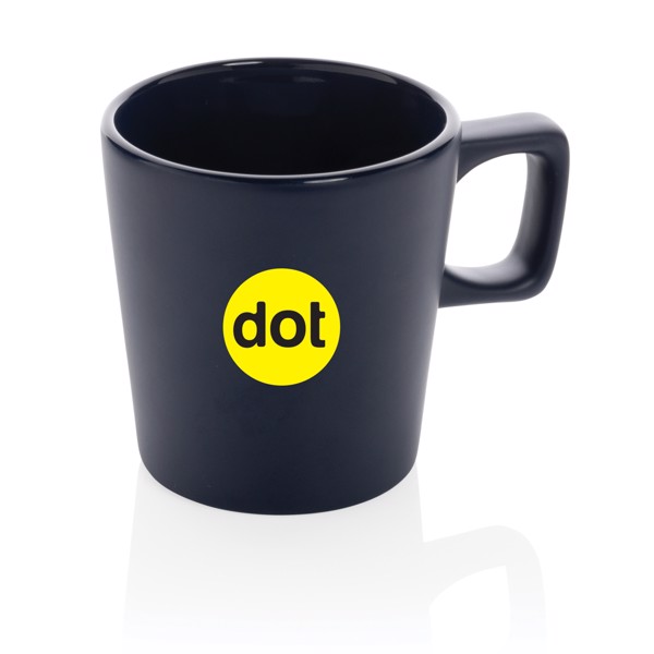 Mug 300ml en céramique au design moderne - Bleu Marine