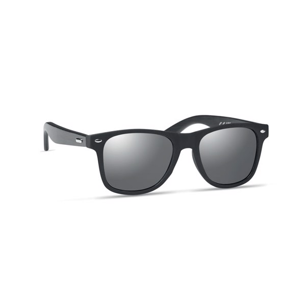 Sunglasses with bamboo arms Rhodos - Shiny Silver