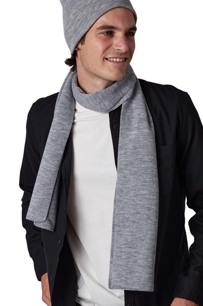 Knitted Scarf - Alloy Grey Heather