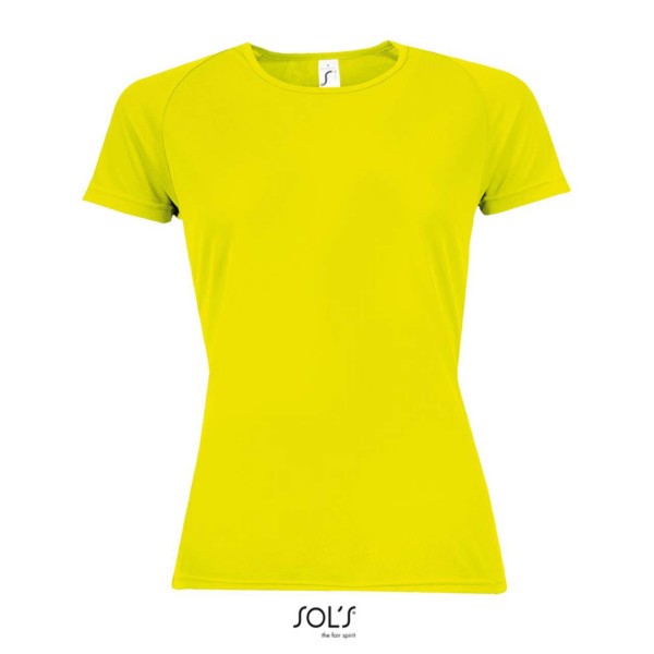 Sol's Sporty Women - Raglan Sleeved T-Shirt - Neon Yellow / S